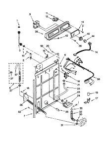 Control And Rear Panel parts for Kenmore Washer 110.19101992 (11019101992, 110 19101992) from AppliancePartsPros.com