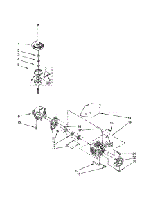 Brake / Clutch / Gearcase / Motor / Pump parts for Kenmore Washer 110.19202200 (11019202200, 110 19202200) from AppliancePartsPros.com