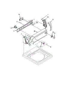 Control Panel parts for Kenmore Washer 110.19422200 (11019422200, 110 19422200) from AppliancePartsPros.com