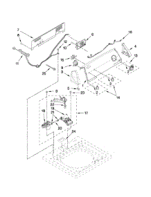Controls And Water Inlet Parts parts for Kenmore Washer 110.20022010 (11020022010, 110 20022010) from AppliancePartsPros.com