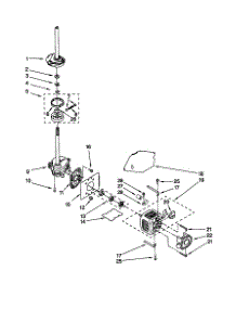 Brake / Clutch / Gearcase / Motor / Pump parts for Kenmore Washer 110.20052990 (11020052990, 110 20052990) from AppliancePartsPros.com