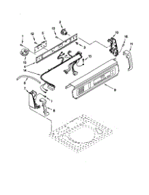 Control Panel parts for Kenmore Washer 110.20052991 (11020052991, 110 20052991) from AppliancePartsPros.com