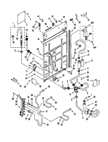 Rear Panel parts for Kenmore Washer 110.20052993 (11020052993, 110 20052993) from AppliancePartsPros.com