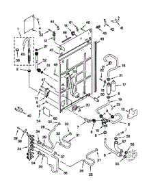 Rear Panel parts for Kenmore Washer 110.20052994 (11020052994, 110 20052994) from AppliancePartsPros.com