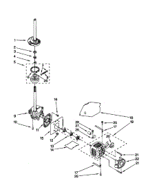 Brake / Clutch / Gearcase / Motor / Pump parts for Kenmore Washer 110.20052994 (11020052994, 110 20052994) from AppliancePartsPros.com