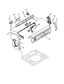 Control Panel parts for Kenmore Washer 110.20072990 (11020072990, 110 20072990) from AppliancePartsPros.com