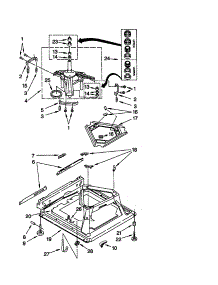 Machine Base parts for Kenmore Washer 110.20072992 (11020072992, 110 20072992) from AppliancePartsPros.com
