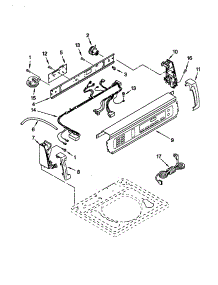 Control Panel parts for Kenmore Washer 110.20072992 (11020072992, 110 20072992) from AppliancePartsPros.com