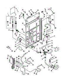 Rear Panel parts for Kenmore Washer 110.20072992 (11020072992, 110 20072992) from AppliancePartsPros.com