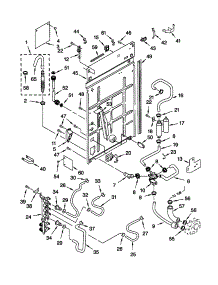 Rear Panel parts for Kenmore Washer 110.20072993 (11020072993, 110 20072993) from AppliancePartsPros.com