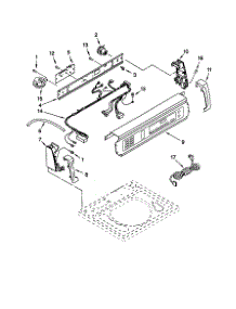 Control Panel parts for Kenmore Washer 110.20092991 (11020092991, 110 20092991) from AppliancePartsPros.com