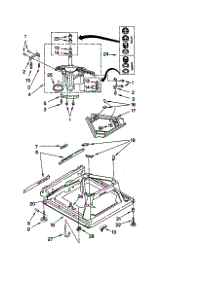 Machine Base parts for Kenmore Washer 110.20092991 (11020092991, 110 20092991) from AppliancePartsPros.com