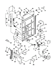 Rear Panel parts for Kenmore Washer 110.20094993 (11020094993, 110 20094993) from AppliancePartsPros.com