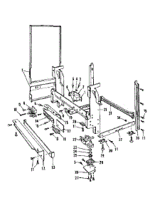 Frame Details parts for Kenmore Dishwasher 587.1636580 (5871636580, 587 1636580) from AppliancePartsPros.com