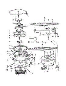 Motor, Heater, And Spray Arm Details parts for Kenmore Dishwasher 587.1636581 (5871636581, 587 1636581) from AppliancePartsPros.com