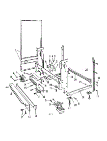 Frame Details parts for Kenmore Dishwasher 587.1646581 (5871646581, 587 1646581) from AppliancePartsPros.com