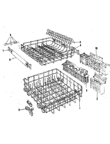 Rack parts for Kenmore Dishwasher 587.1647580 (5871647580, 587 1647580) from AppliancePartsPros.com