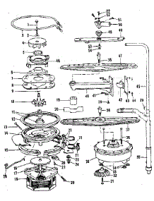 Motor, Heater, & Spray Arm parts for Kenmore Dishwasher 587.1647580 (5871647580, 587 1647580) from AppliancePartsPros.com