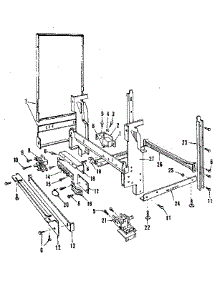 Frame Details parts for Kenmore Dishwasher 587.1648580 (5871648580, 587 1648580) from AppliancePartsPros.com