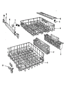Rack Details parts for Kenmore Dishwasher 587.1648580 (5871648580, 587 1648580) from AppliancePartsPros.com