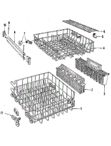 Rack Details parts for Kenmore Dishwasher 587.1648581 (5871648581, 587 1648581) from AppliancePartsPros.com