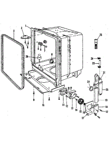Tub Details parts for Kenmore Dishwasher 587.1650590 (5871650590, 587 1650590) from AppliancePartsPros.com