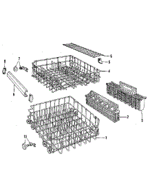 Rack Details parts for Kenmore Dishwasher 587.1650590 (5871650590, 587 1650590) from AppliancePartsPros.com