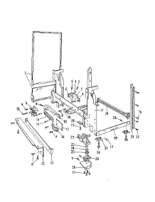 Frame Details parts for Kenmore Dishwasher 587.1656580 (5871656580, 587 1656580) from AppliancePartsPros.com