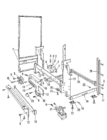 Frame Details parts for Kenmore Dishwasher 587.1656583 (5871656583, 587 1656583) from AppliancePartsPros.com