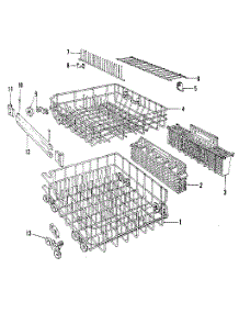 Rack Details parts for Kenmore Dishwasher 587.1658580 (5871658580, 587 1658580) from AppliancePartsPros.com