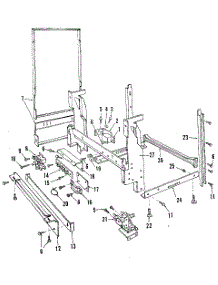 Frame Details parts for Kenmore Dishwasher 587.1658580 (5871658580, 587 1658580) from AppliancePartsPros.com