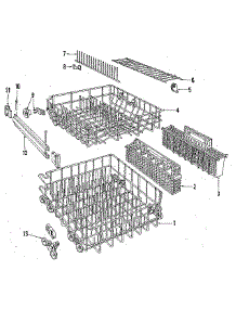 Rack Details parts for Kenmore Dishwasher 587.1658581 (5871658581, 587 1658581) from AppliancePartsPros.com