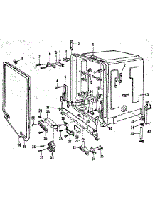 Tub Details parts for Kenmore Dishwasher 587.1710590 (5871710590, 587 1710590) from AppliancePartsPros.com