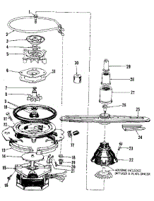 Motor, Heater, & Spray Arm Details parts for Kenmore Dishwasher 587.1710590 (5871710590, 587 1710590) from AppliancePartsPros.com