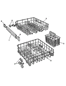 Rack Details parts for Kenmore Dishwasher 587.1710591 (5871710591, 587 1710591) from AppliancePartsPros.com