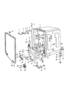 Tub Details parts for Kenmore Dishwasher 587.1717581 (5871717581, 587 1717581) from AppliancePartsPros.com