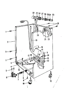 Frame Details parts for Kenmore Dishwasher 587.1717581 (5871717581, 587 1717581) from AppliancePartsPros.com