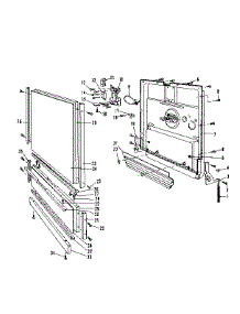 Door Details parts for Kenmore Dishwasher 587.1717581 (5871717581, 587 1717581) from AppliancePartsPros.com