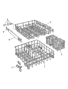 Rack Details parts for Kenmore Dishwasher 587.1717583 (5871717583, 587 1717583) from AppliancePartsPros.com