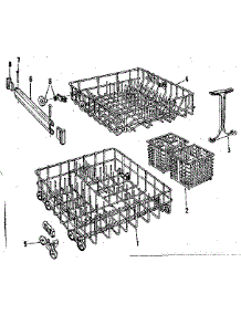 Rack Details parts for Kenmore Dishwasher 587.1717585 (5871717585, 587 1717585) from AppliancePartsPros.com
