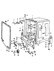 Tub Details parts for Kenmore Dishwasher 587.1717585 (5871717585, 587 1717585) from AppliancePartsPros.com
