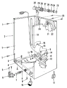 Frame parts for Kenmore Dishwasher 587.1717586 (5871717586, 587 1717586) from AppliancePartsPros.com