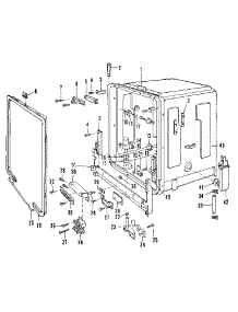 Tub parts for Kenmore Dishwasher 587.1717586 (5871717586, 587 1717586) from AppliancePartsPros.com