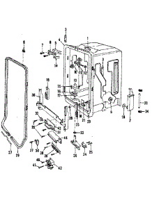 Tub Details parts for Kenmore Dishwasher 587.1730590 (5871730590, 587 1730590) from AppliancePartsPros.com