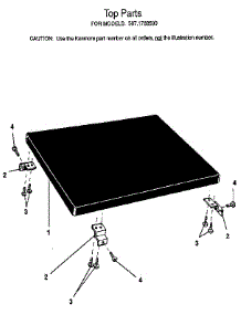 Top parts for Kenmore Dishwasher 587.1733590 (5871733590, 587 1733590) from AppliancePartsPros.com