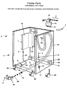 Frame parts for Kenmore Dishwasher 587.1733590 (5871733590, 587 1733590) from AppliancePartsPros.com
