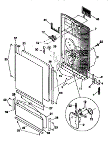Door parts for Kenmore Dishwasher 587.1734569 (5871734569, 587 1734569) from AppliancePartsPros.com