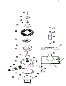 Motor, Heater, And Spray Arm Details parts for Kenmore Dishwasher 587.17345691 (58717345691, 587 17345691) from AppliancePartsPros.com