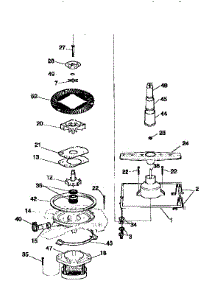 Motor, Heater, And Spray Arm Details parts for Kenmore Dishwasher 587.17345790 (58717345790, 587 17345790) from AppliancePartsPros.com