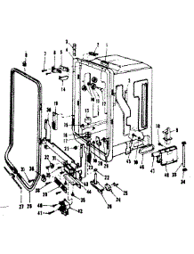 Tub Details parts for Kenmore Dishwasher 587.1736580 (5871736580, 587 1736580) from AppliancePartsPros.com
